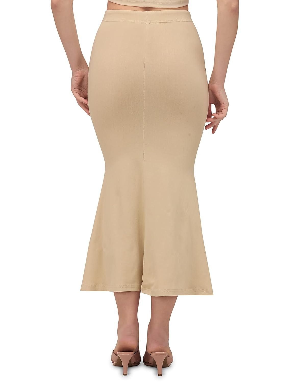 Mehrang Lycra Saree Shapewear Petticoat for Women c5fu54-ny