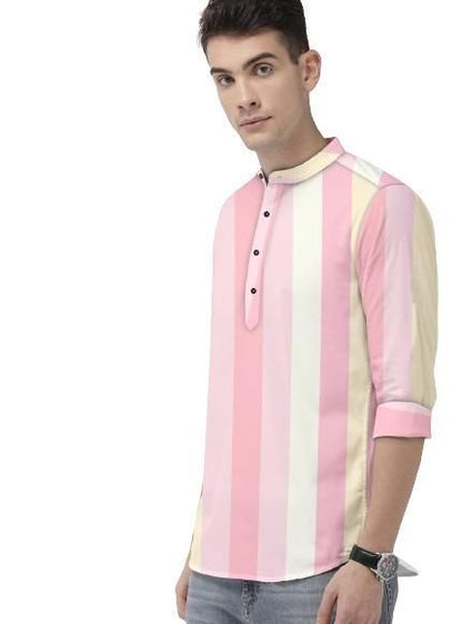 Men's Color Block Spread Collar Casual Shirt c5fu54-ny